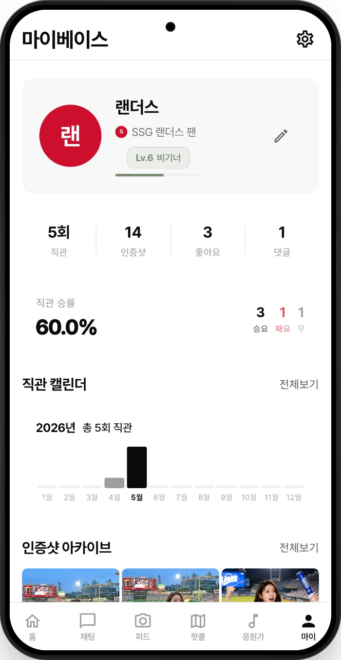 OnTheBase 마이베이스 프로필
